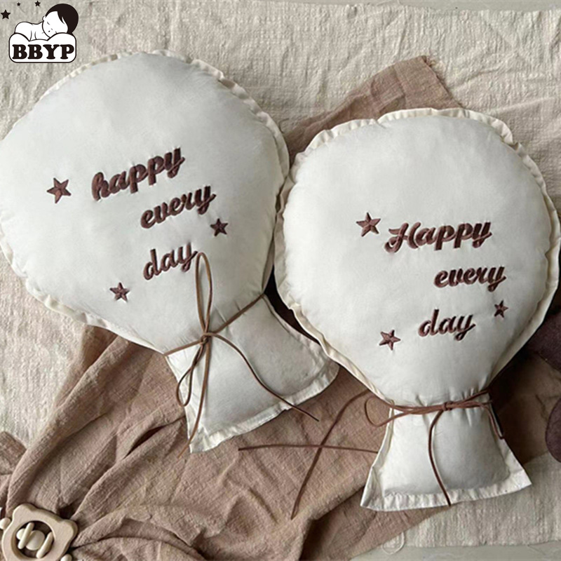Baby Nursery Embroidery - 2 Stuks Katoen Borduren Ballon Muur