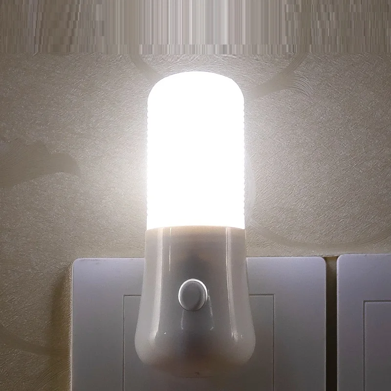 Baby Nursery Light - LED-nachtlampje Wit EU /US-drukknop Stopcontact Lamp