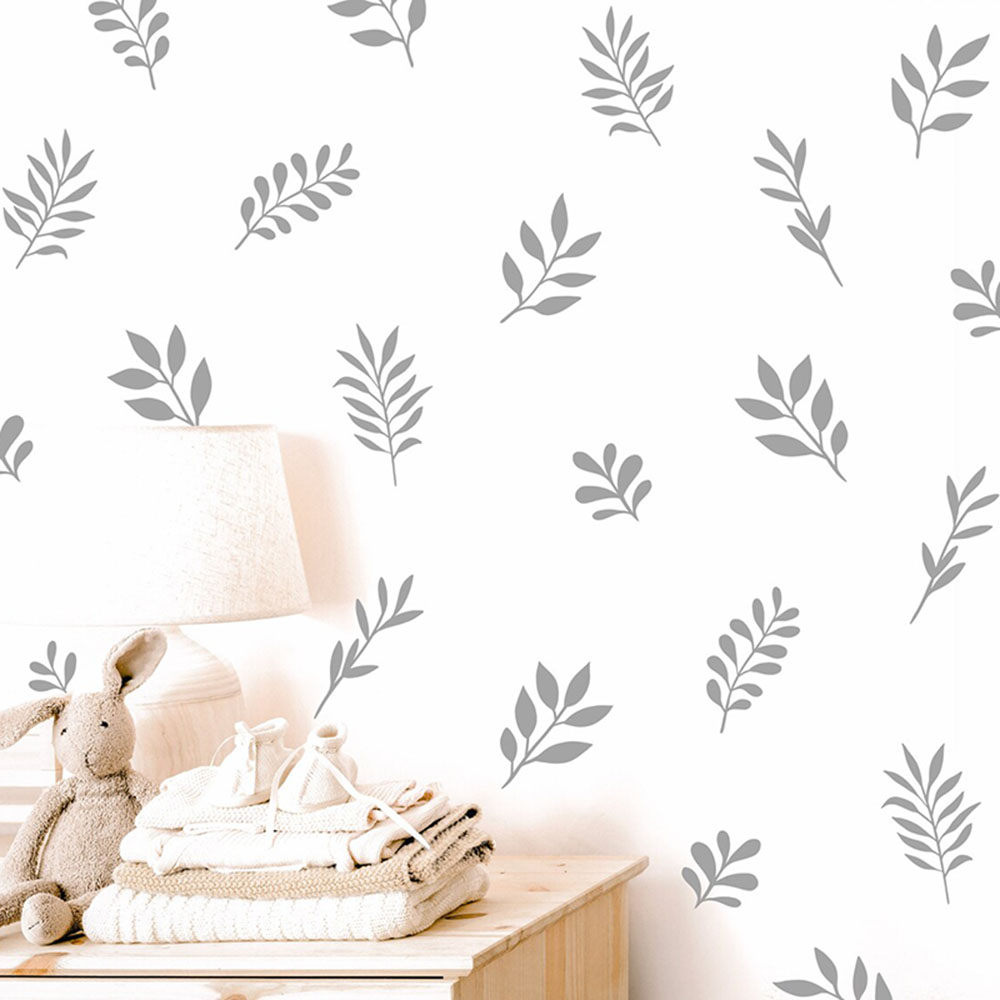 Baby Nursery Plants - 41 stuks botanische blad muursticker speelkamer