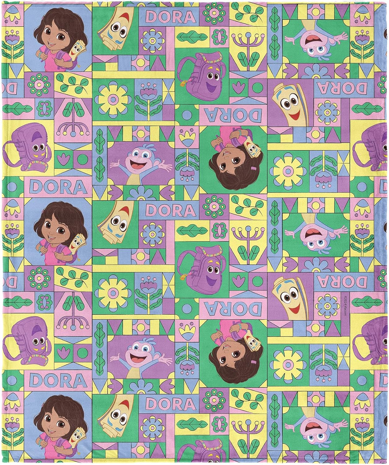 Baby Nursery In Hospital - Dora the Explorer Gooideken Kinder Speelkamermat