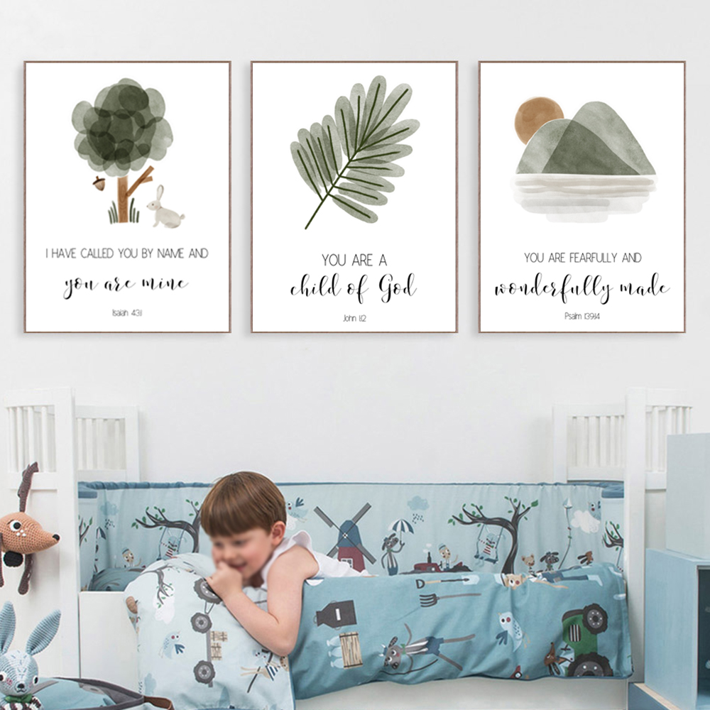 Baby Boy Nursery Quotes - Christelijke Jongen Kinderkamer Kunst Kunst Kinderen