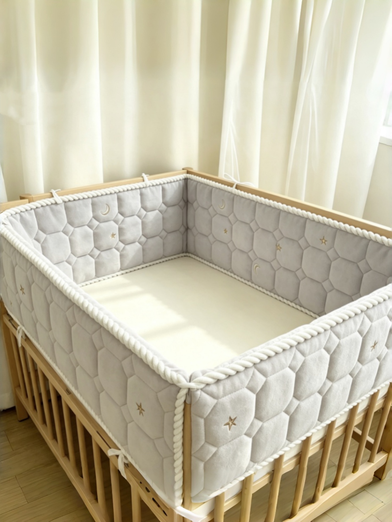 Baby Nursery Bedding - Bedhekje Anti-Botsing Baby Bumper voor babybedje,