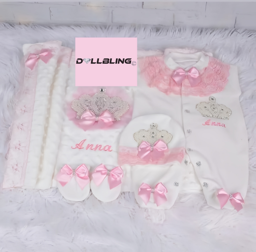 Dollbling pasgeboren baby 4 st - Baby Nursery Embroidery recensie en prijs