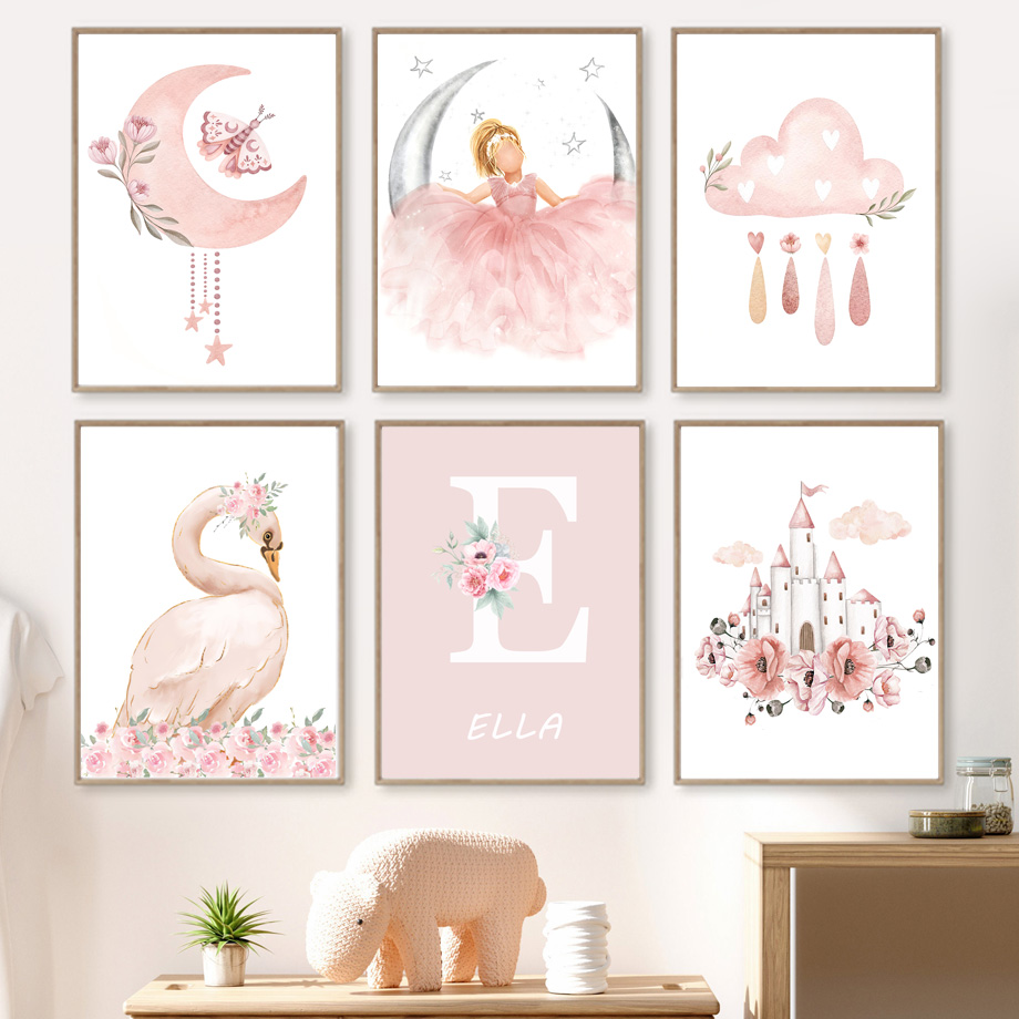 Roze Engel Meisje Zon Maan Wol - Baby Nursery Animal Pictures recensie en prijs
