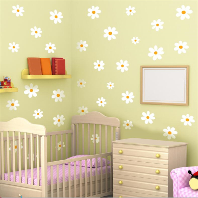 Bloemen Daisy Bloemen Wandstic - Baby Nursery Plants recensie en prijs