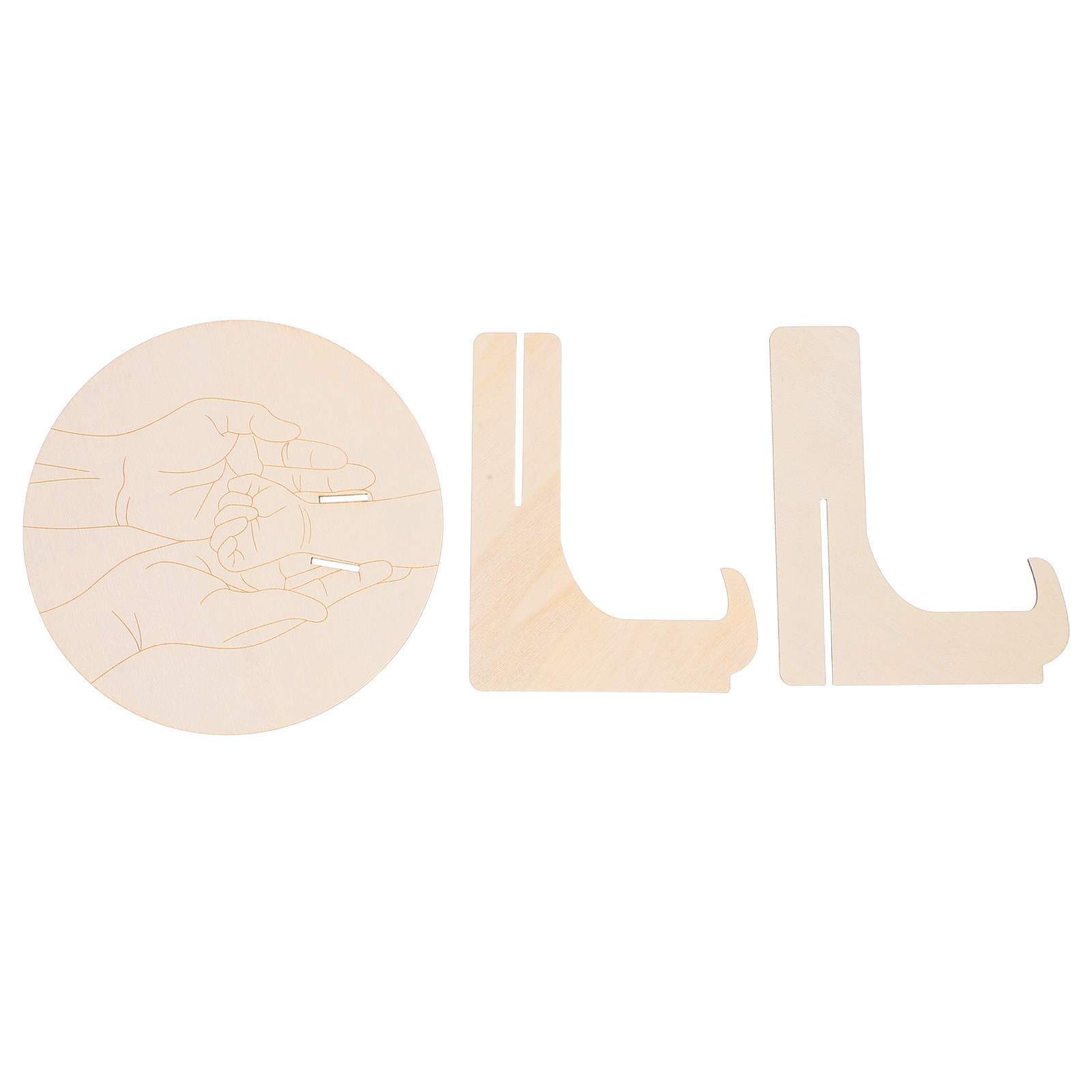 1Set gegraveerde ronde houten  - Baby Nursery In Hospital recensie en prijs