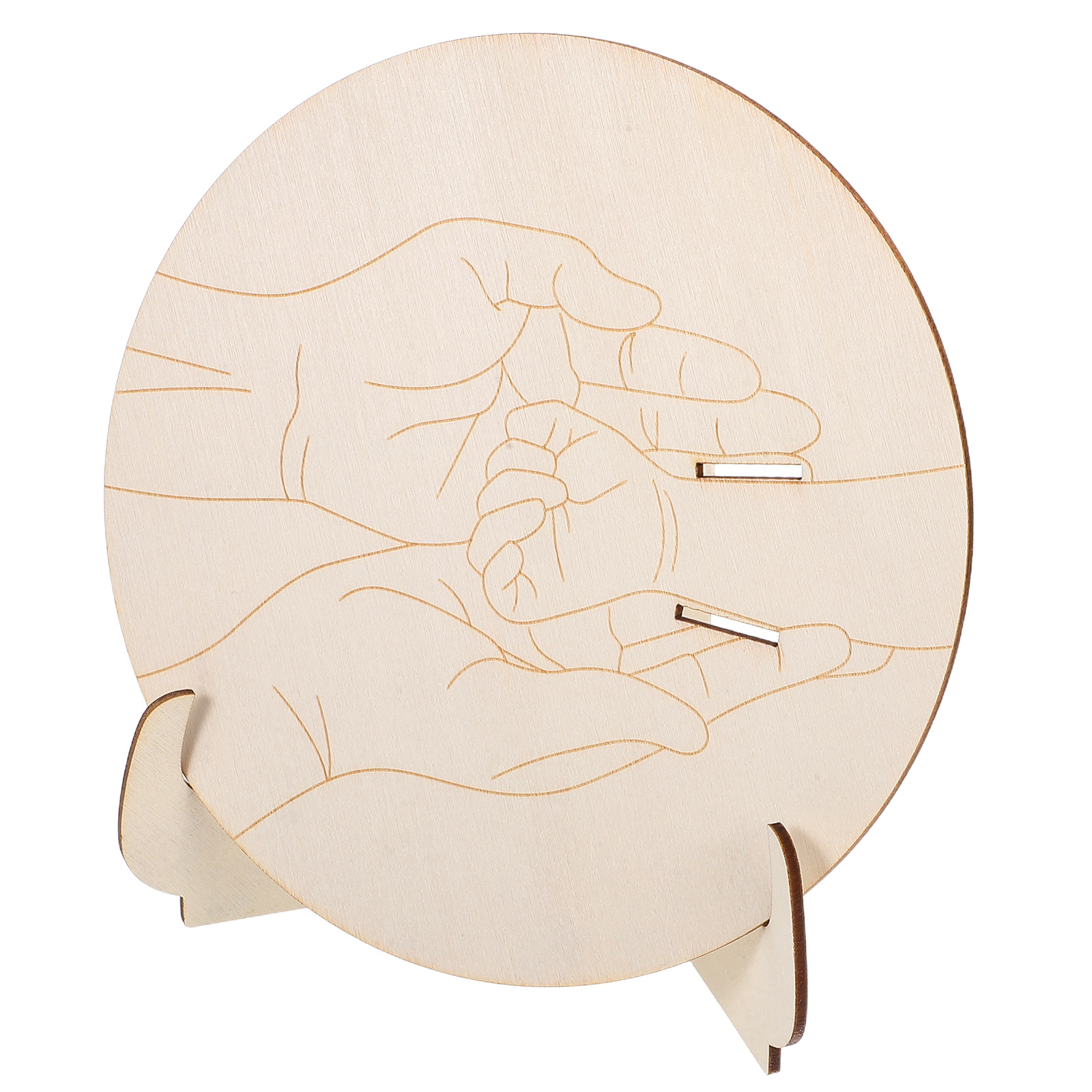 1Set gegraveerde ronde houten  - Baby Nursery In Hospital recensie en prijs