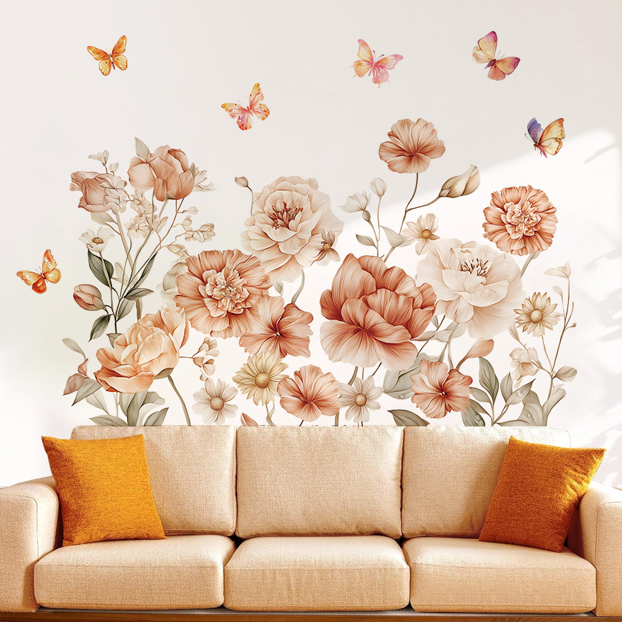 Boho aquarel bloemen muurstick - Baby Nursery Plants recensie en prijs