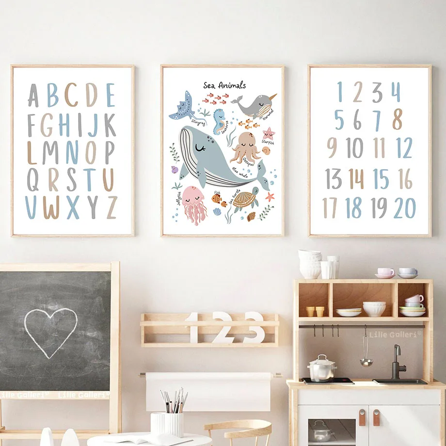 Unframe Oceaandieren Zeeschild - Baby Nursery Ocean recensie en prijs