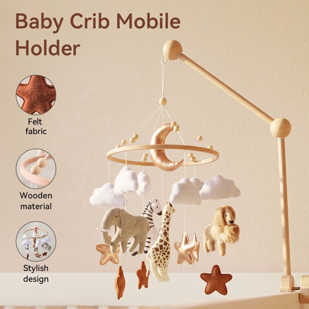 Houten bedbel babywieg mobiel  - Crib Mobile Musical recensie en prijs