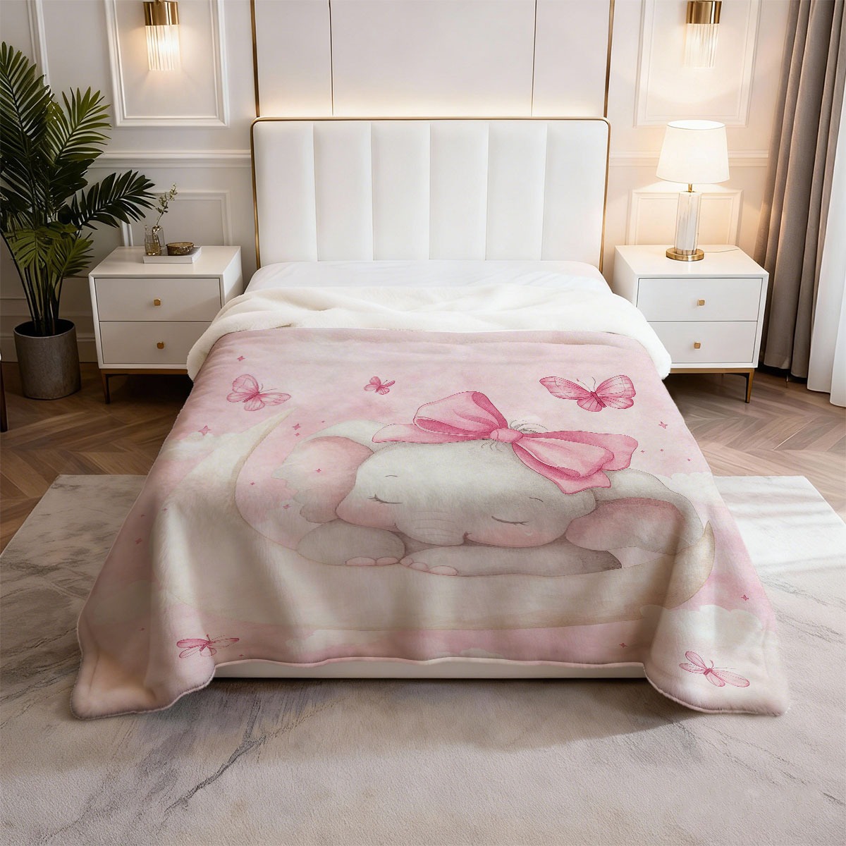 Pluche Baby Olifant Maan Deken - Baby Nursery In Hospital recensie en prijs