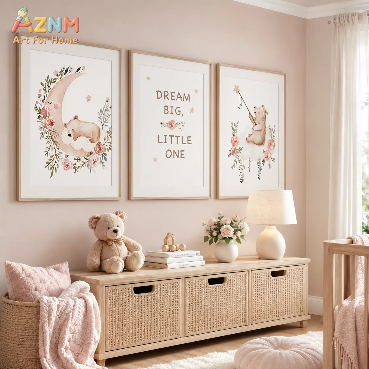AZNM kinderkamer bloemenmuurku - Baby Boy Nursery Quotes recensie en prijs