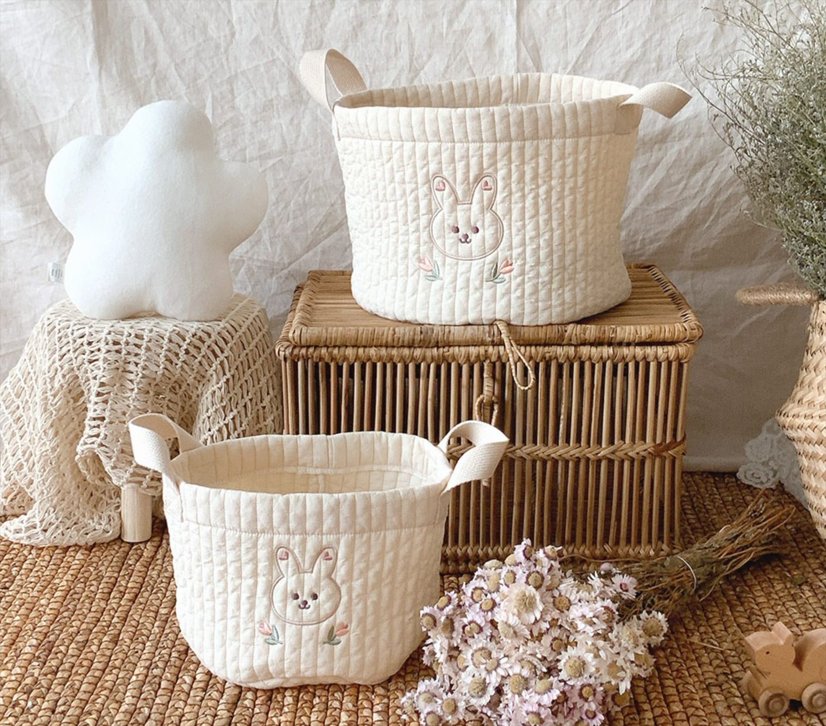 Babyluier Opbergtas Speelgoed  - Baby Nursery Embroidery recensie en prijs