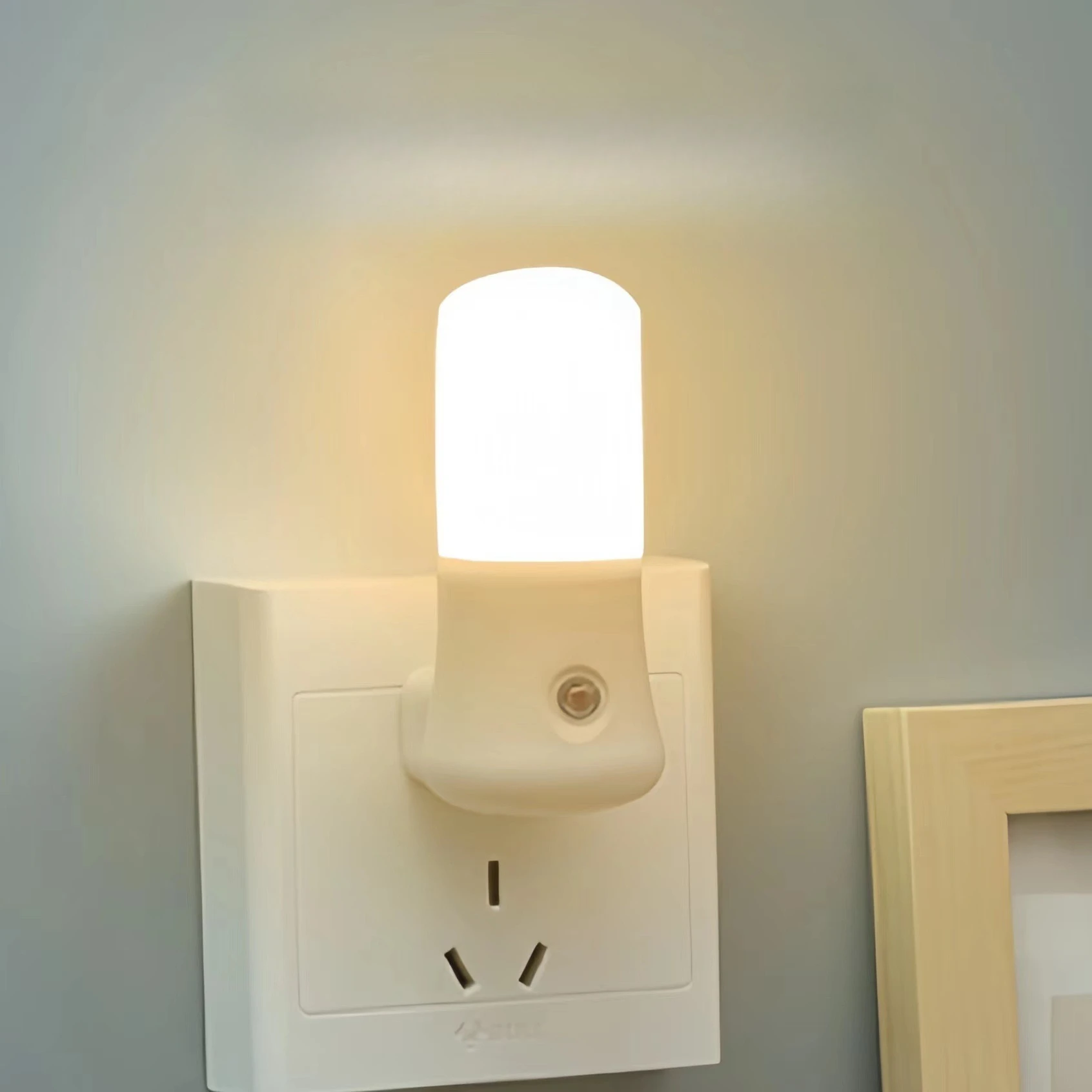 LED-nachtlampje Wit EU /US-dru - Baby Nursery Light recensie en prijs