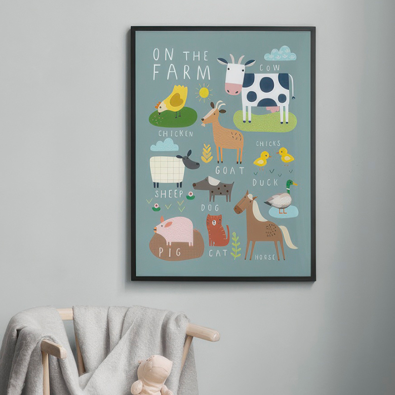 Onder de zee print op de boerd - Baby Nursery Under The Sea recensie en prijs