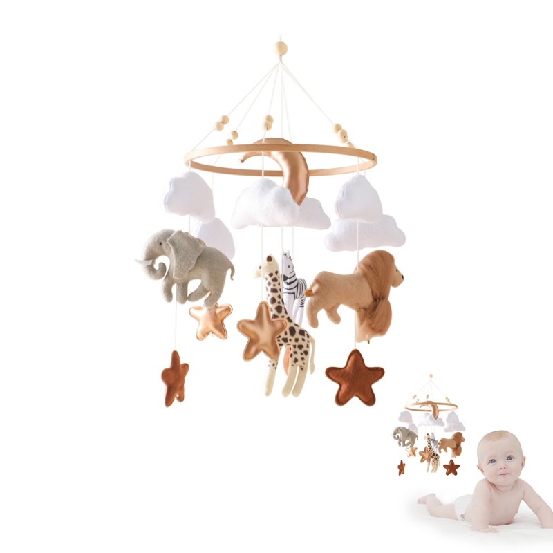 Wiegmobiel bedbel houten babyr - Crib Mobile Musical recensie en prijs