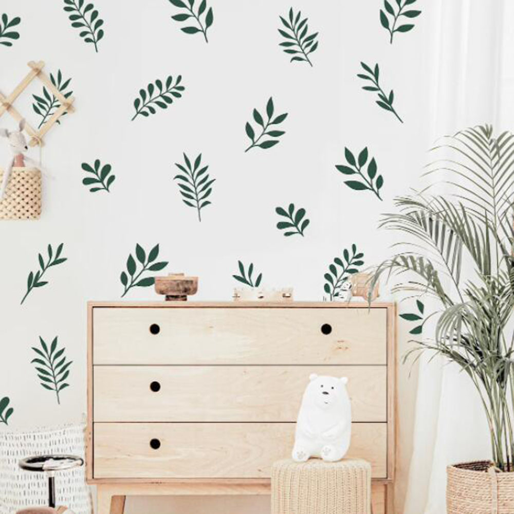 41 stuks botanische blad muurs - Baby Nursery Plants recensie en prijs