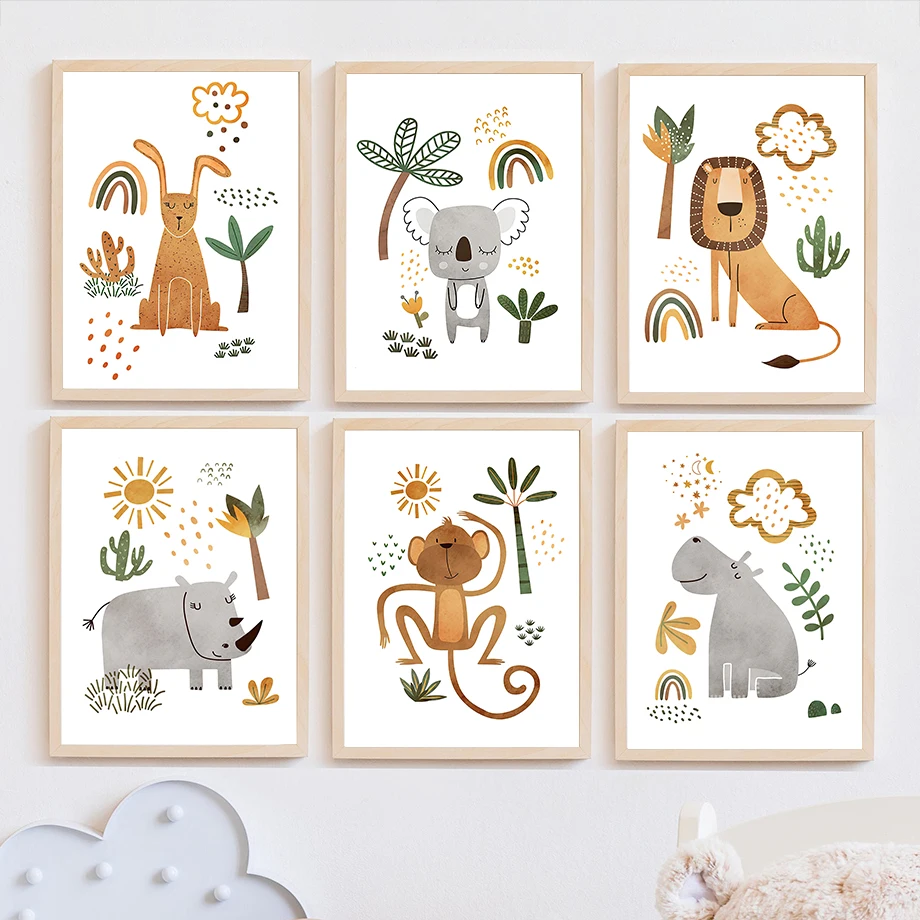 Giraffe Olifant Tijger Zebra T - Baby Nursery Plants recensie en prijs