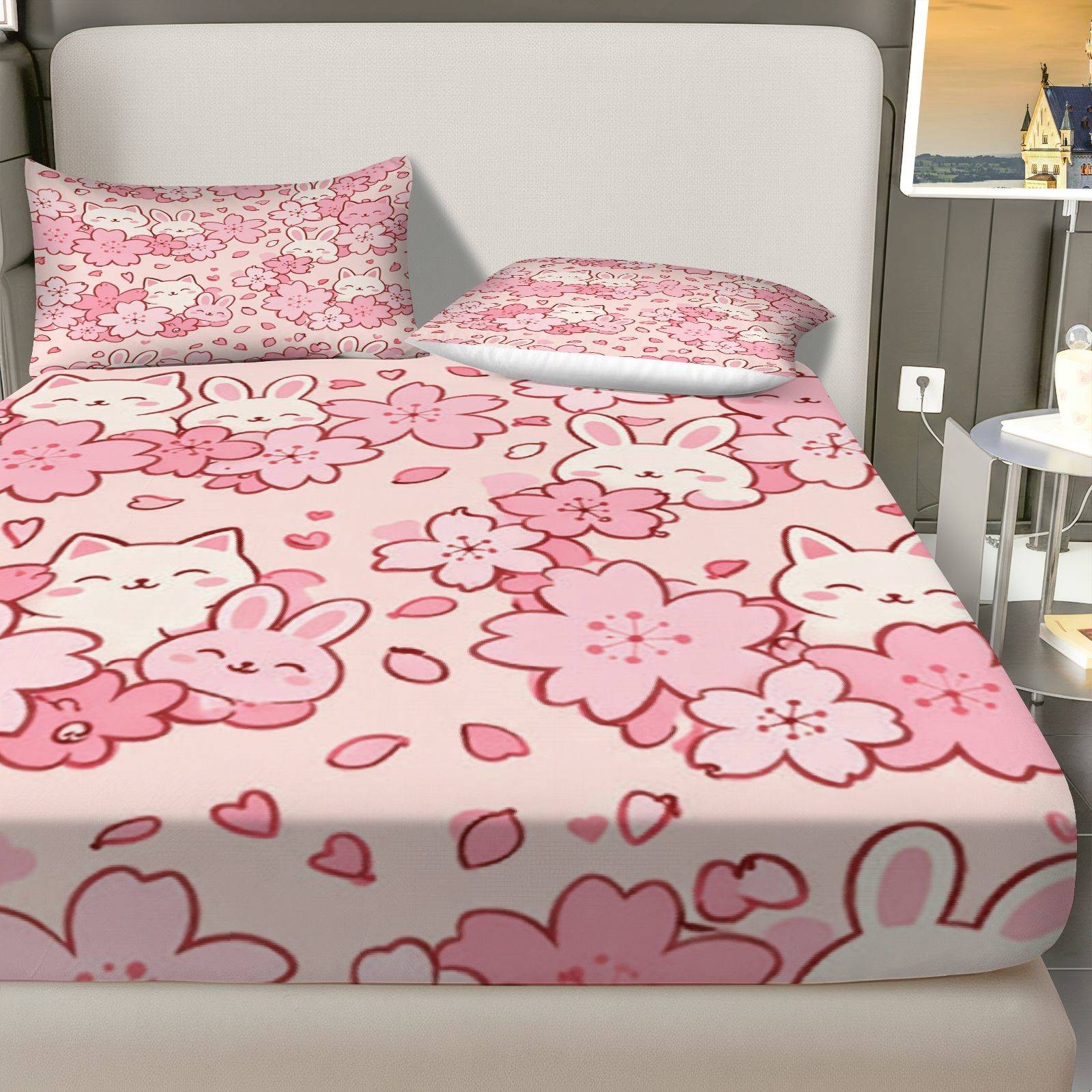 Sakura Rabbit Cat Beddengoedse - Baby Nursery Bedding recensie en prijs