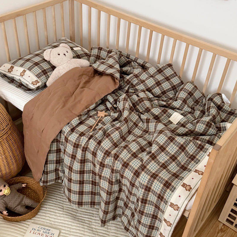 Ademend rasterlinnen dekbed vo - Baby Nursery Bedding recensie en prijs