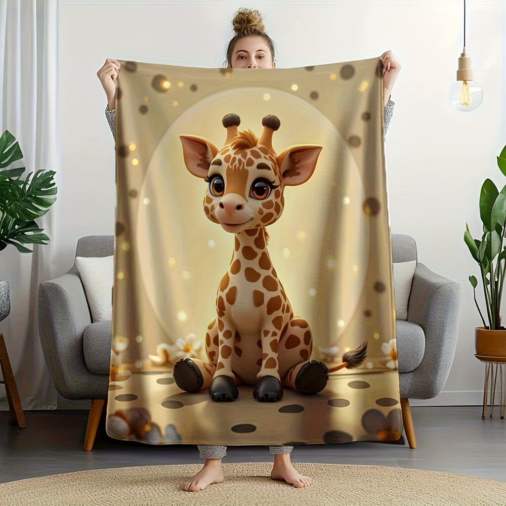 Schattige giraffeprint fleece  - Baby Nursery In Hospital recensie en prijs