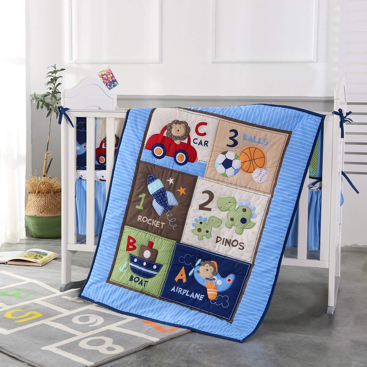 7 Stuk Wieg Beddengoed Set Bab - Baby Nursery Bedding recensie en prijs