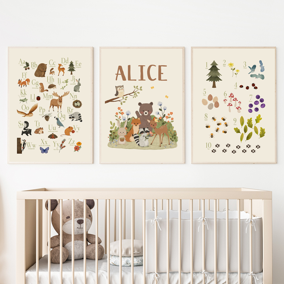 1 stuk frameloos schattig koni - Baby Nursery Animal Pictures recensie en prijs