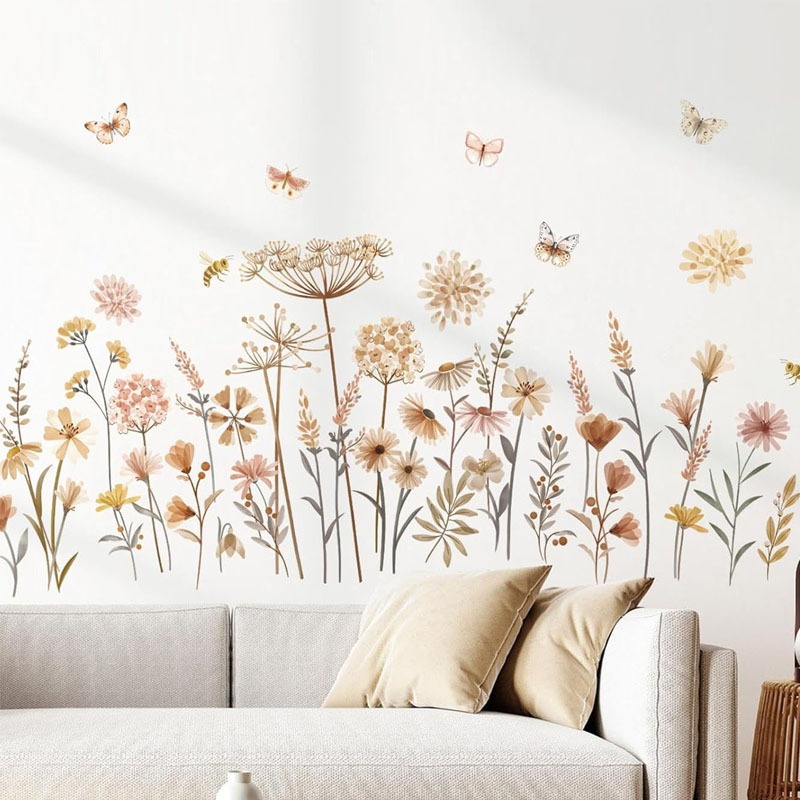 Boho paardenbloem bloem muurst - Baby Nursery Plants recensie en prijs